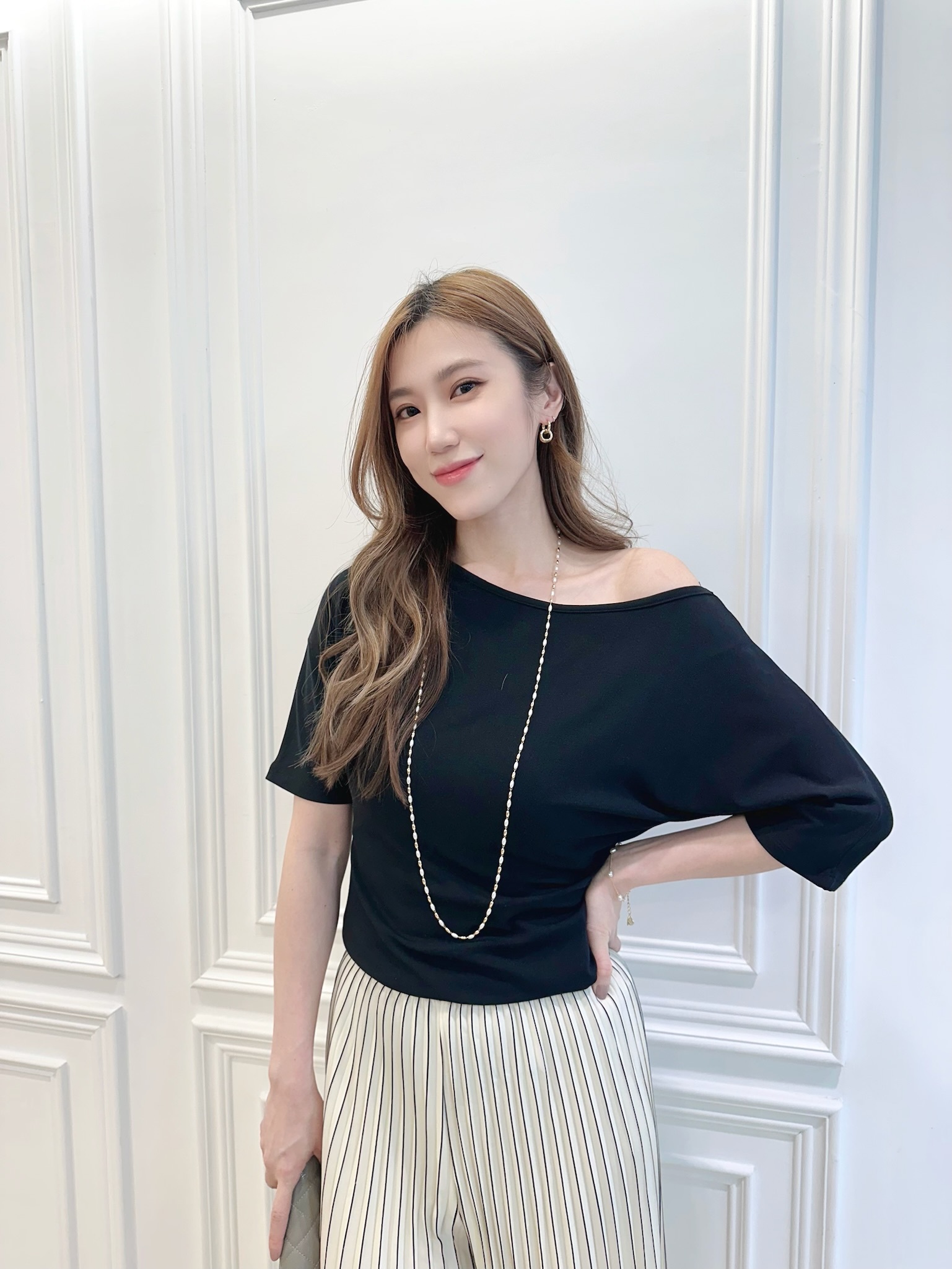 彈性短袖棉料上衣