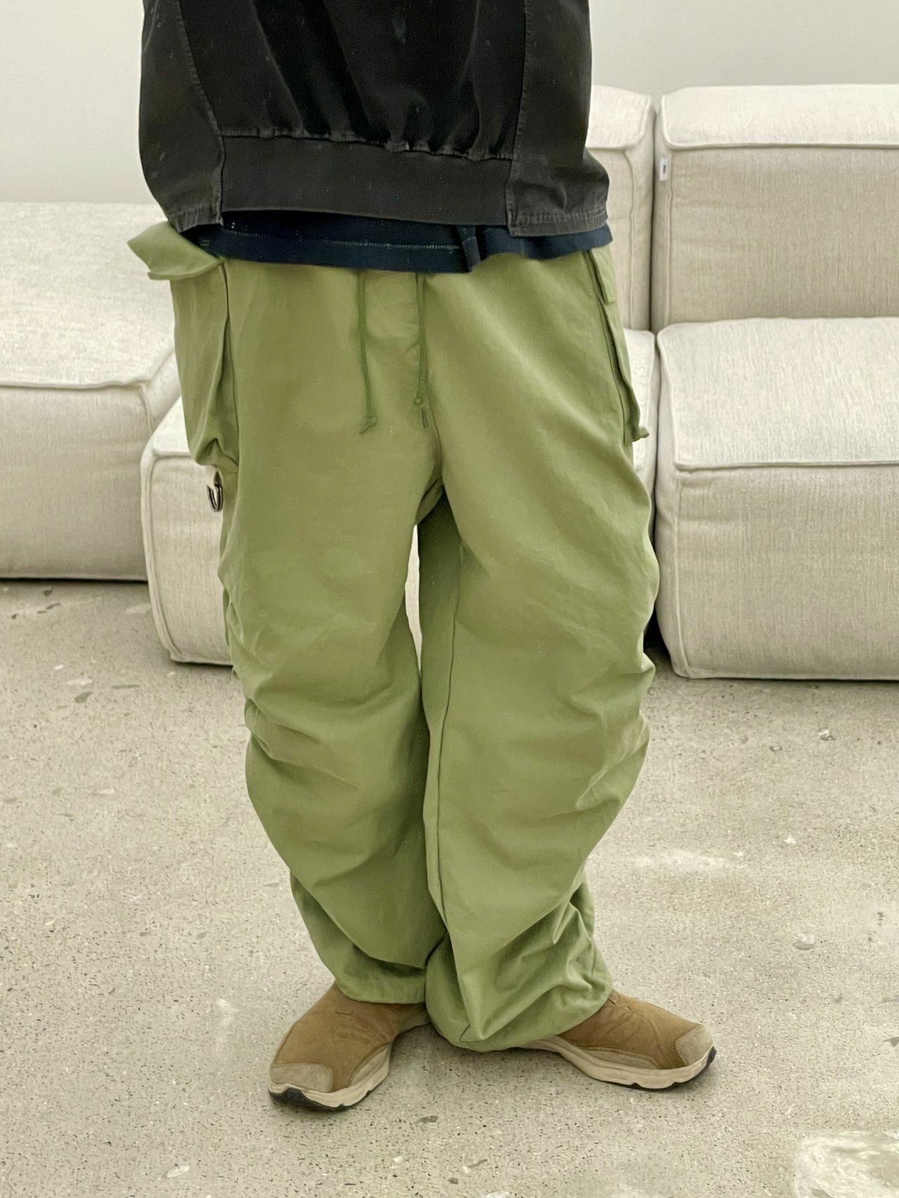 淨色工裝鬆身褲 HIGH FIVE-056P