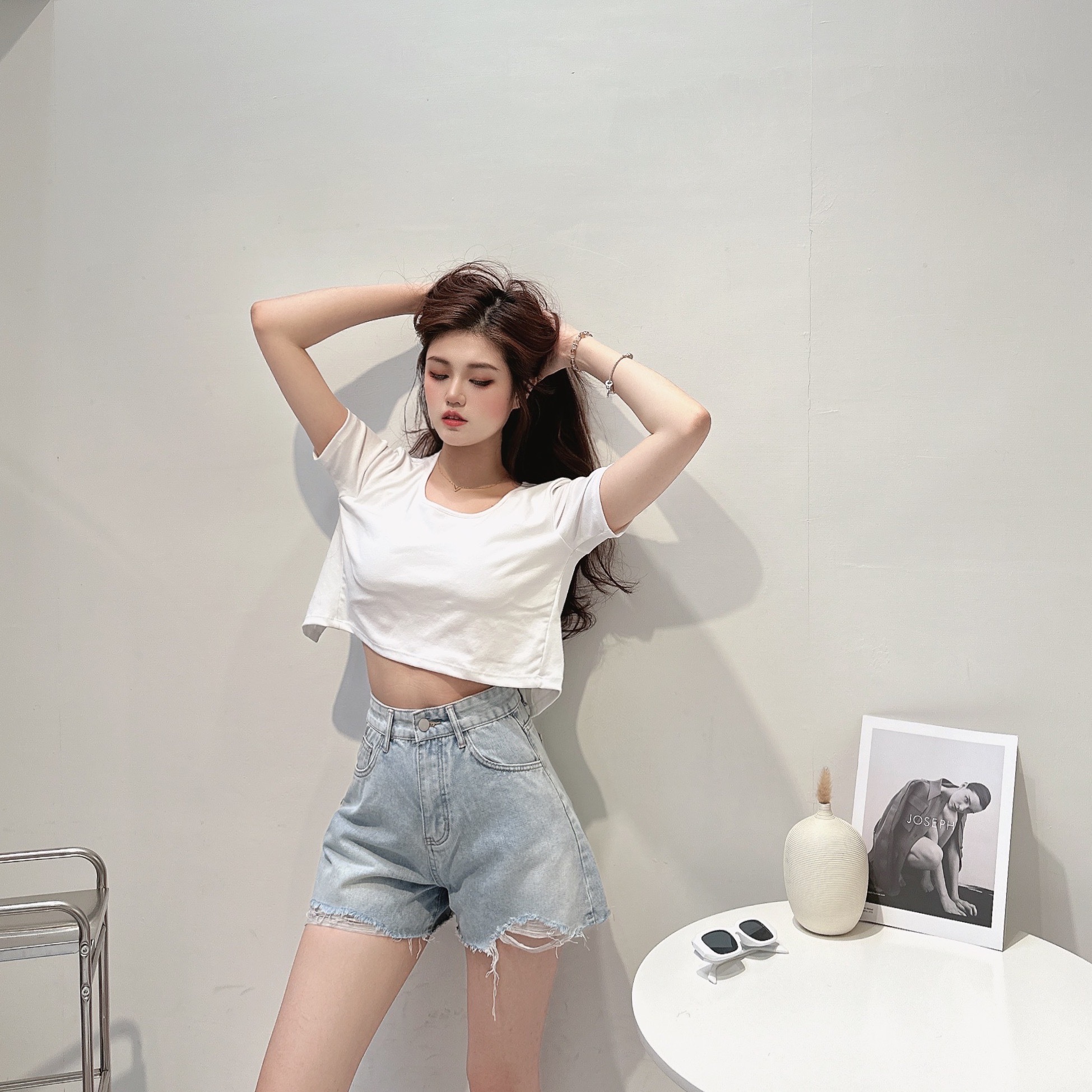 素色後交叉露背BRATOP/三色