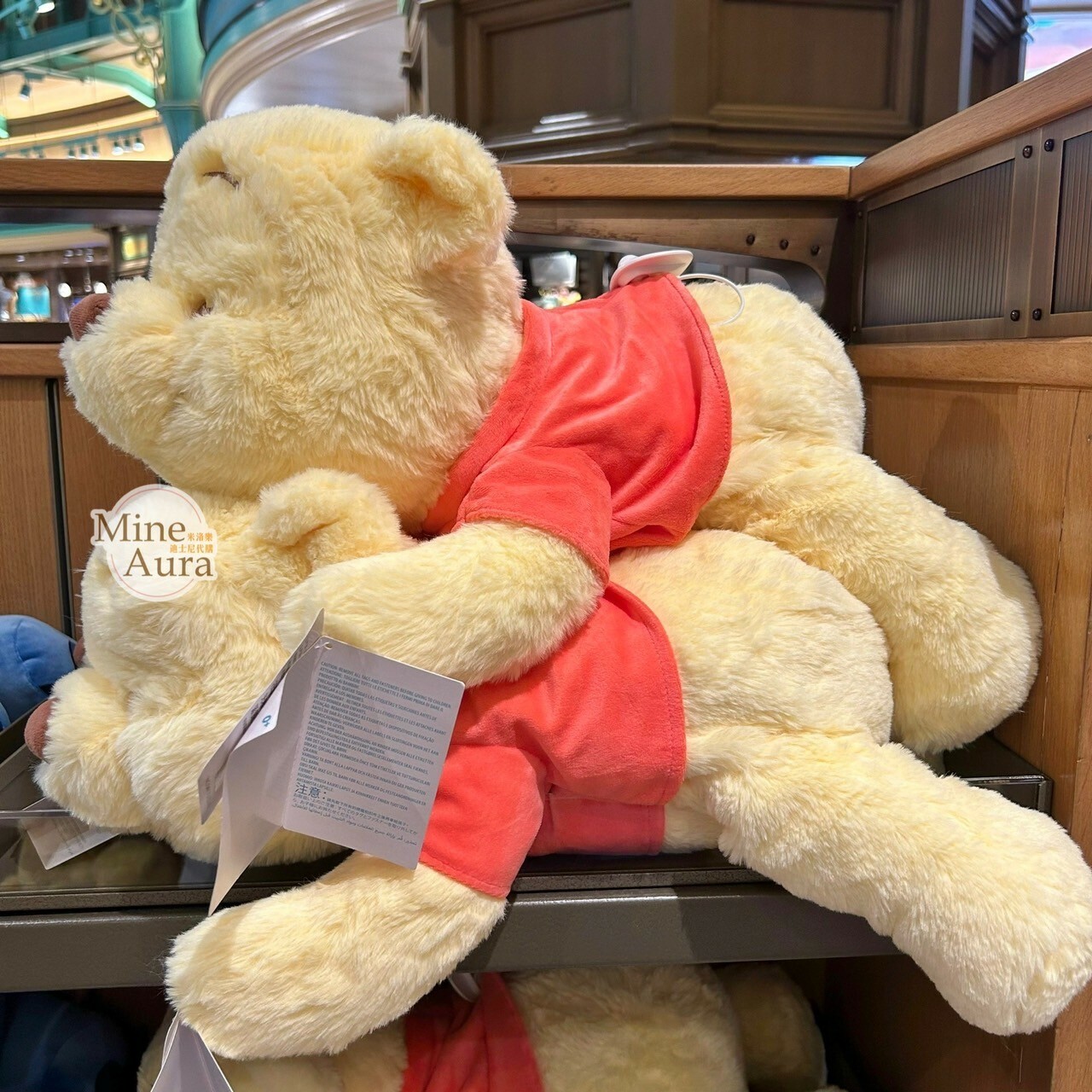 憨睡 軟萌造型 小熊維尼 Winnie the Pooh 趴趴 趴姿 睡顏 娃娃 玩偶 -上海迪士尼商店