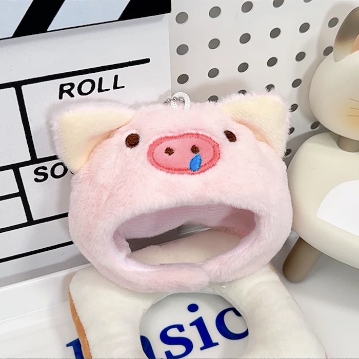 《52202》鼻涕豬豬鑰匙圈娃娃頭套