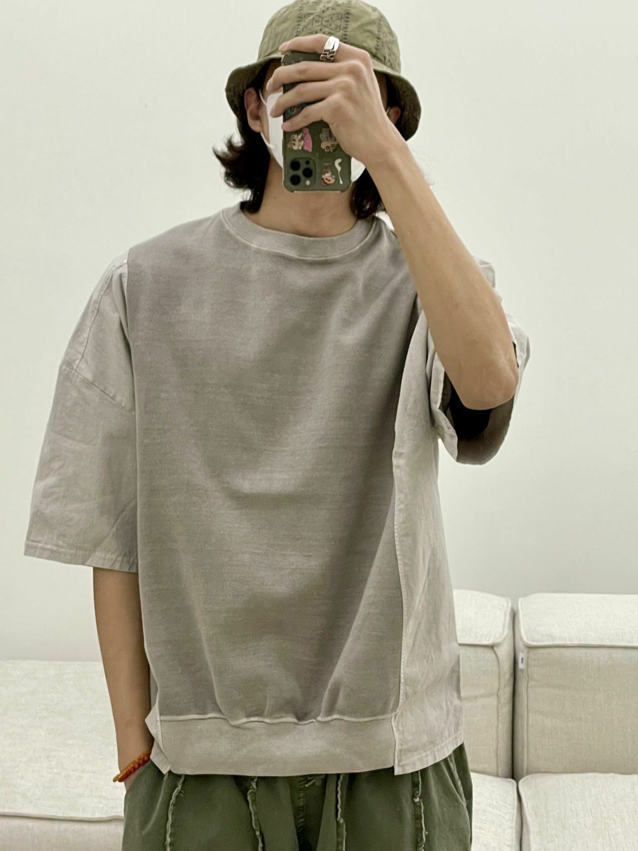 拼色短袖Tee HIGH FIVE-057T