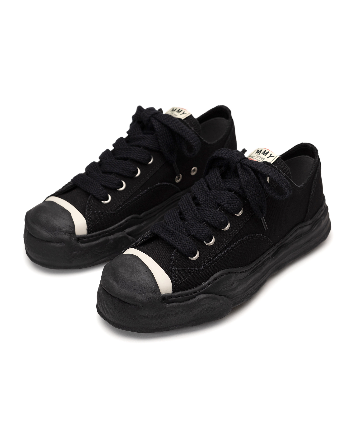 MIHARA YASUHIRO   "HANK" OG Sole Canvas Low-top Sneaker A05FW702  全黑
