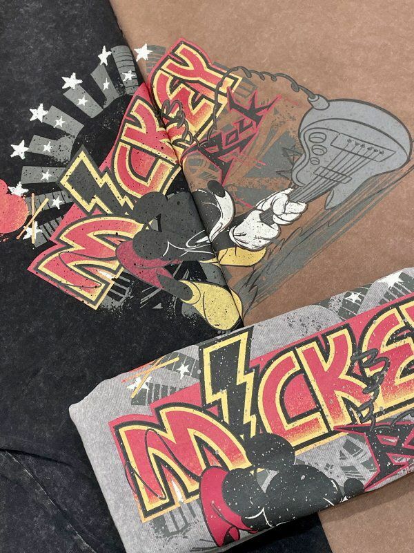 洗水卡通圖案短袖Tee HIGH FIVE-058T