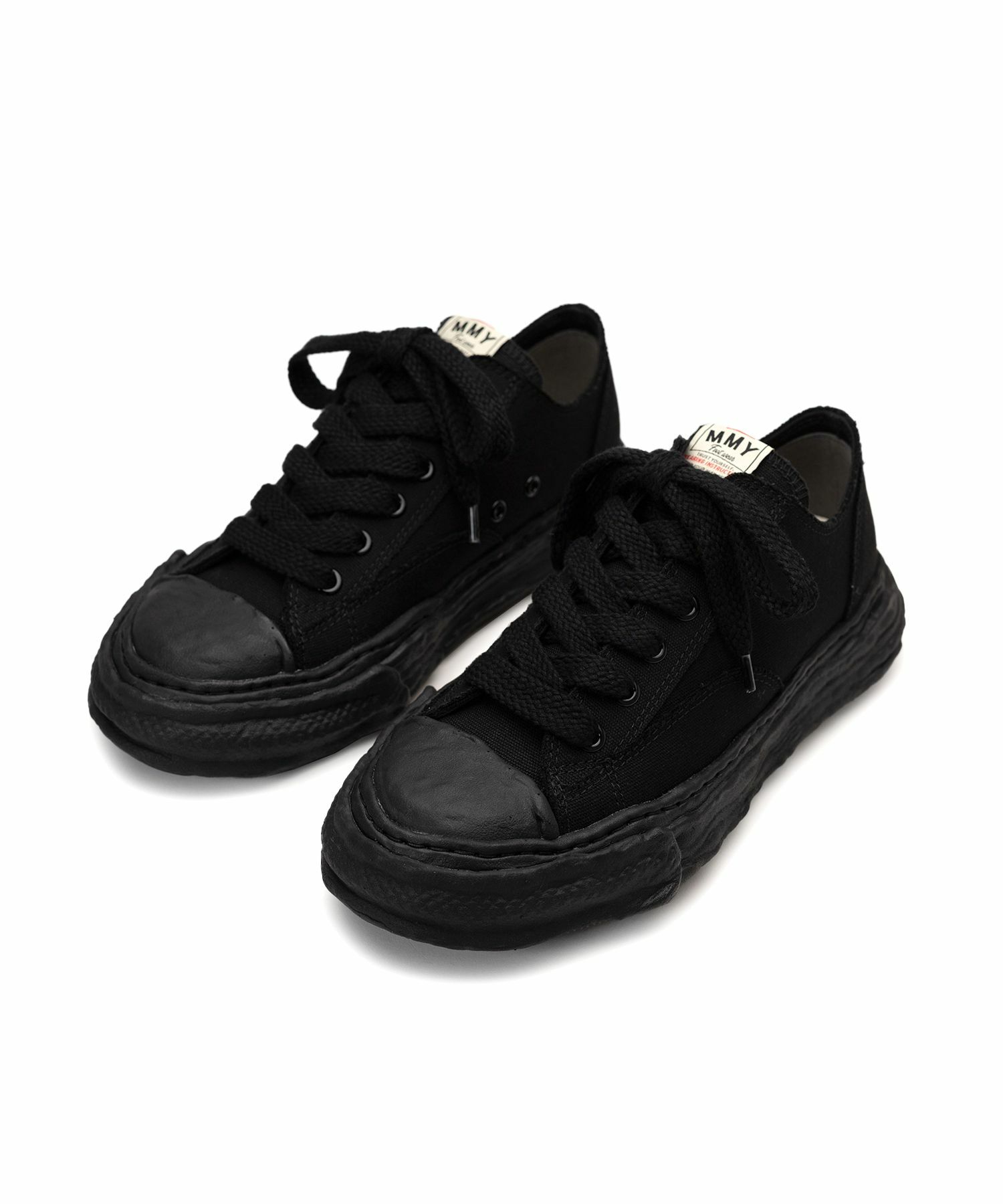 Maison MIHARA YASUHIRO "PETERSON23" OG Sole Canvas Low-top Sneaker A01FW702 全黑