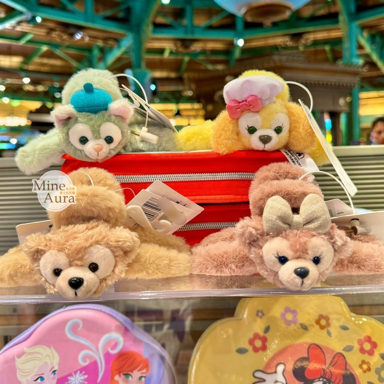 雪莉玫 ShellieMay 大頭造型 絨毛 髮夾 髮抓 鯊魚夾 -上海迪士尼樂園