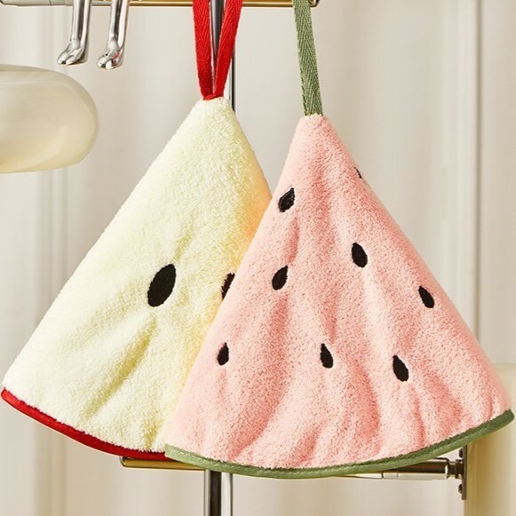 《4221》創意西瓜蘋果造型掛式擦手巾