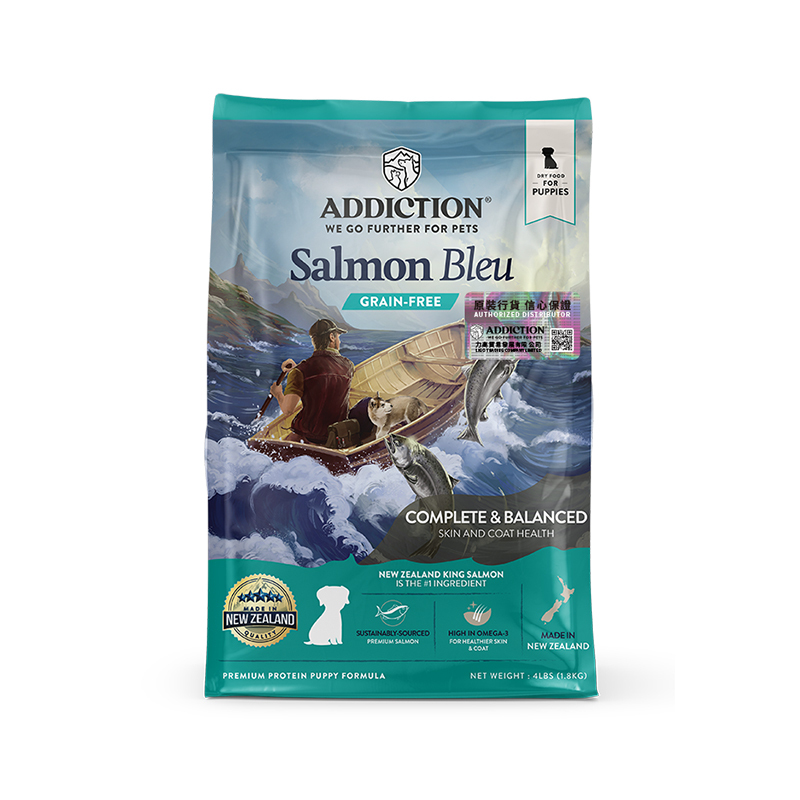 新西蘭 ADDICTION 無穀物幼犬配方 藍三文魚 4lbs / 20lbs