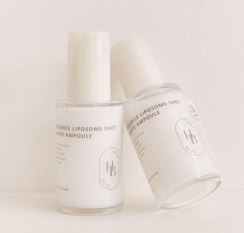 重現亮白膚色🪭牛奶米糠美白精華 HEVEBLUE Milkrice Liposome Shot White Ampoule  40ml