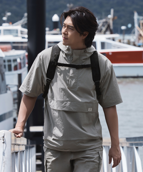 【代購】Snow Peak 雪諾必克 Root Hood 玄彬款 連帽 衝鋒衣 短袖 S24MURAN65