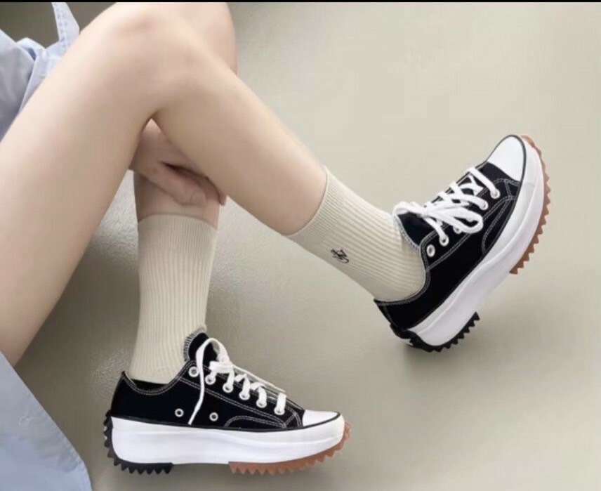 Converse Run Star Hike 厚底 黑 鋸齒 低筒 （168816C）