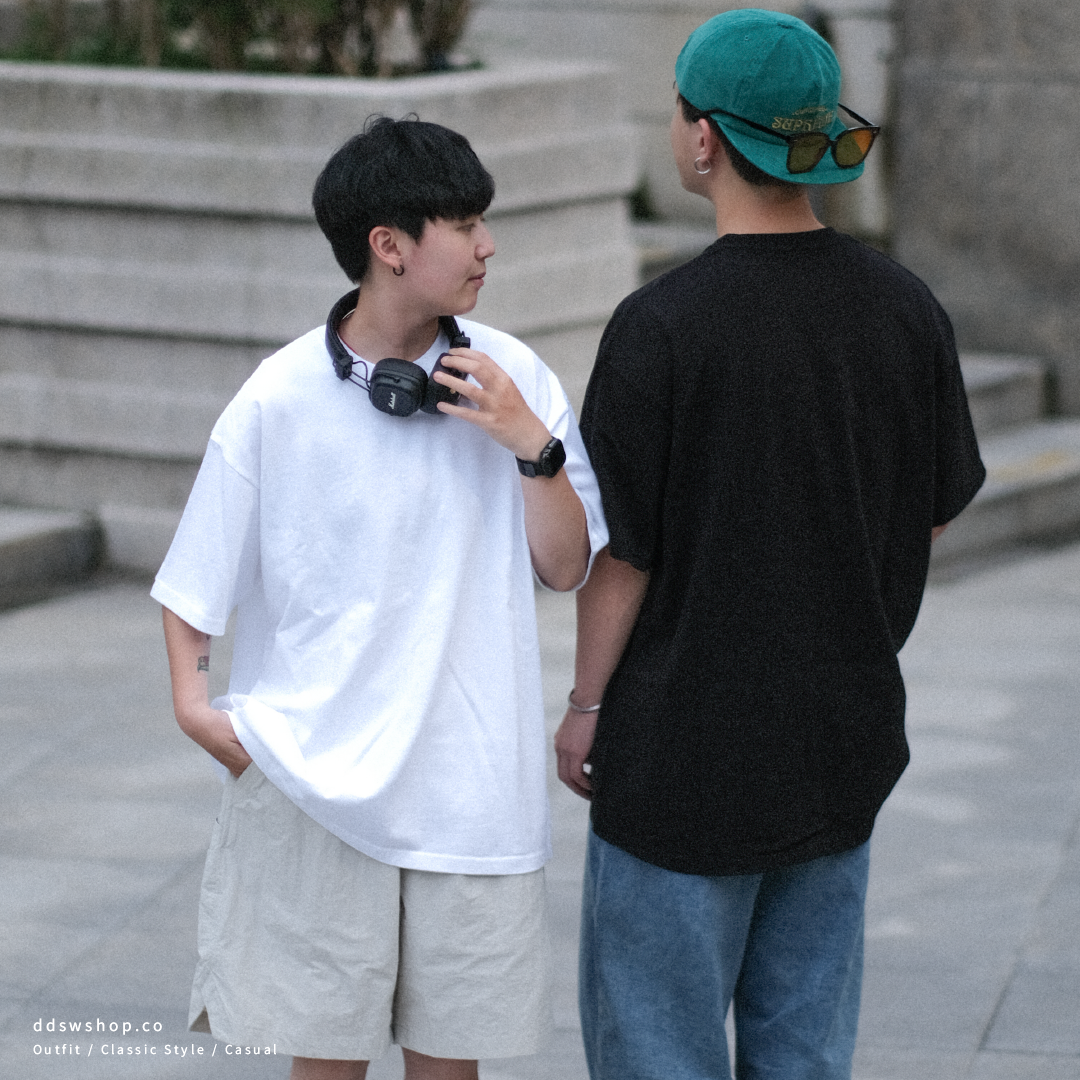 Vagary 寬鬆落肩版型 Logo刺繡 素面短袖