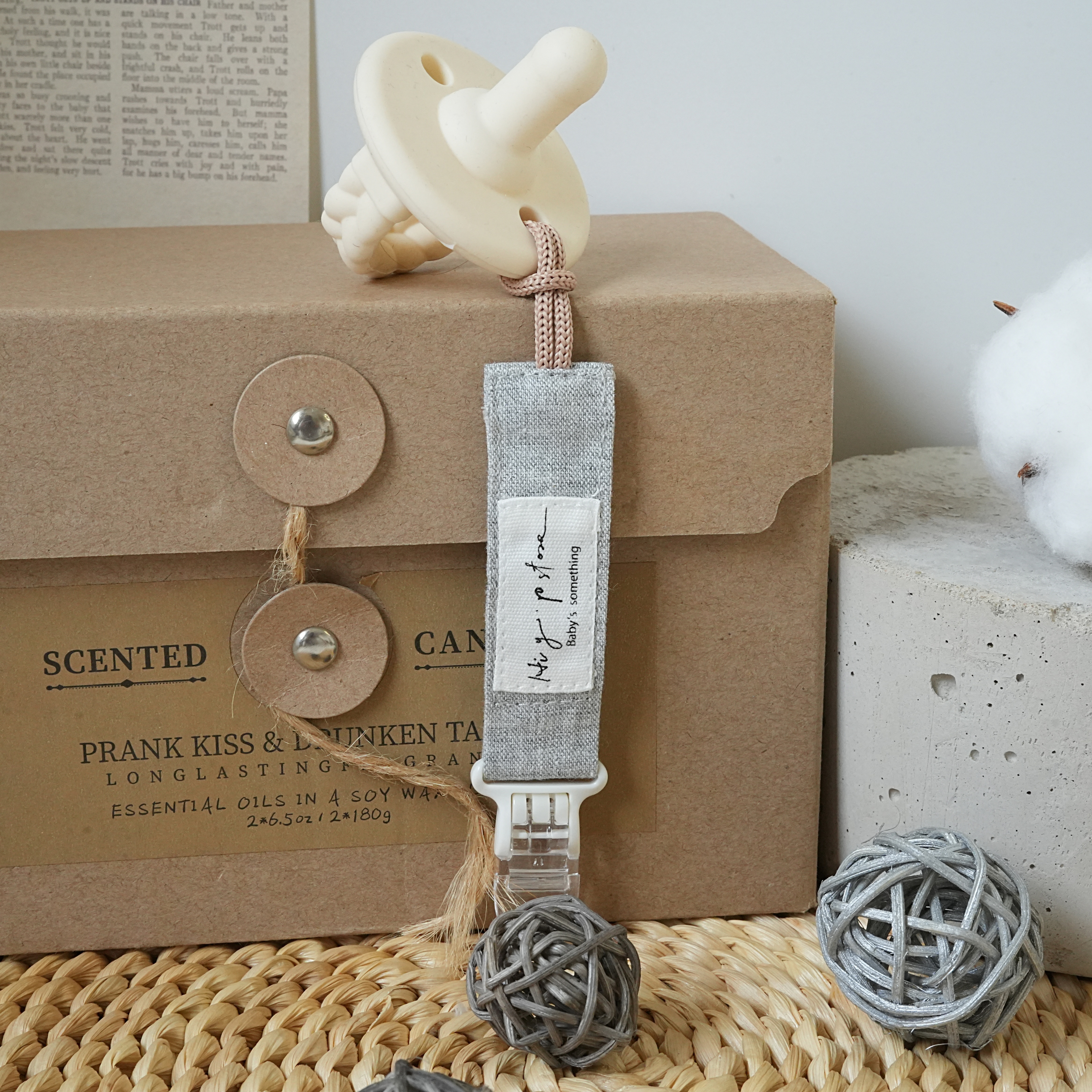 Hi Y.P store-短版鱷魚夾-亞麻灰