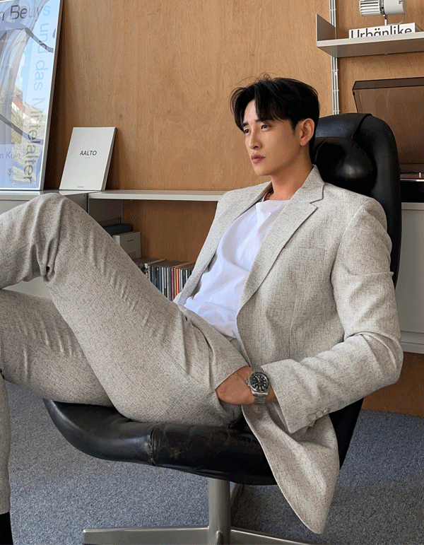 夏季粗花呢小香西裝外套 粗花呢小香西裝褲