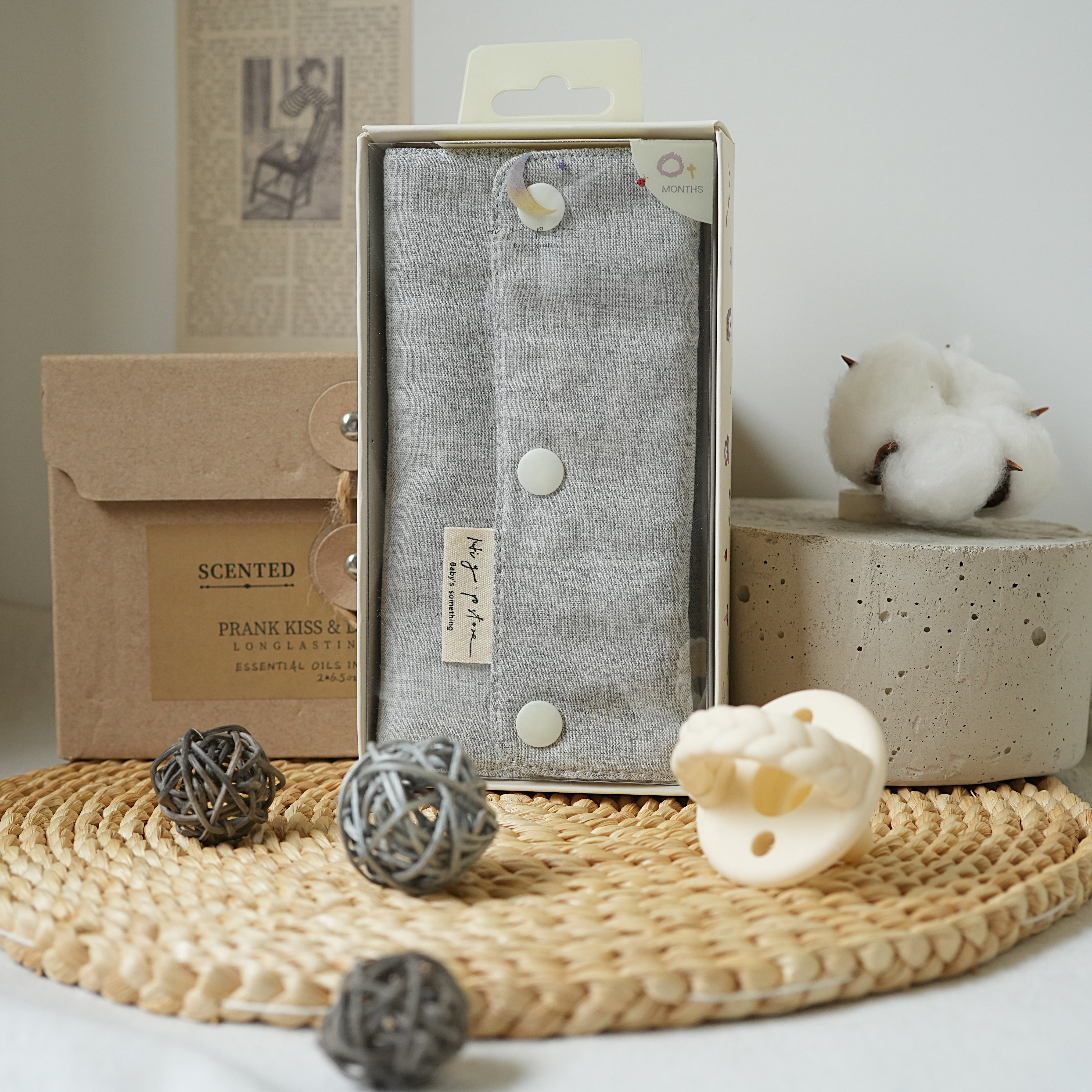 Hi Y.P store-揹巾口水套-亞麻灰