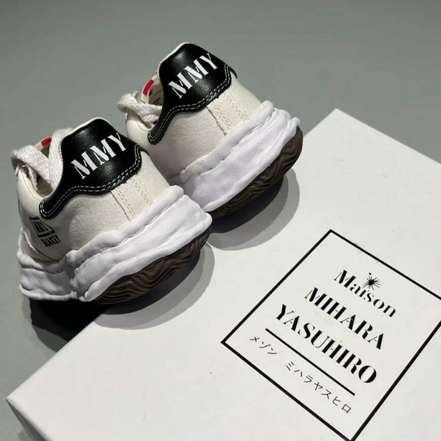 Maison Mihara Yasuhiro 三原康裕 白 黑 休閒鞋 A08FW735
