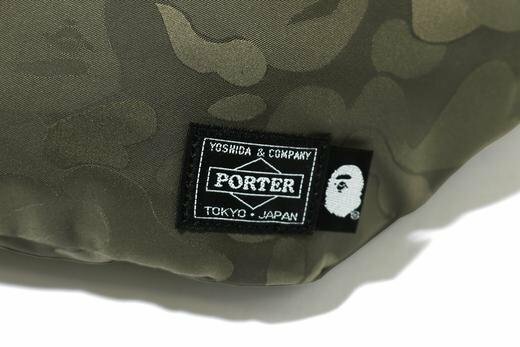 APE BAPE PORTER JACQUARD CAMO WAIST BAG 聯名腰包側背包