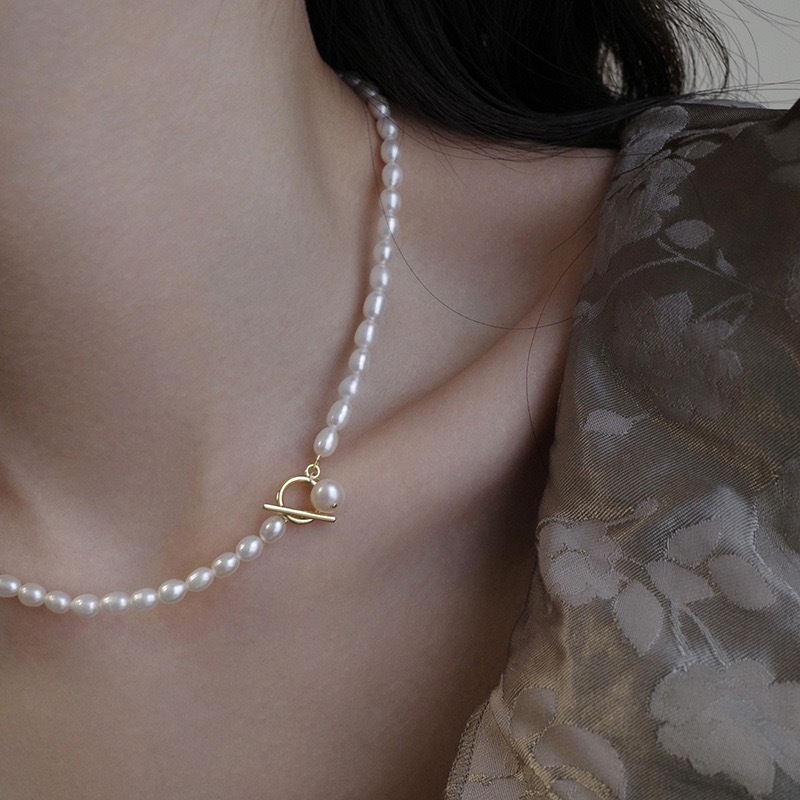 【鏡花水】天然淡水珍珠鎖骨鏈-兩條疊戴套組