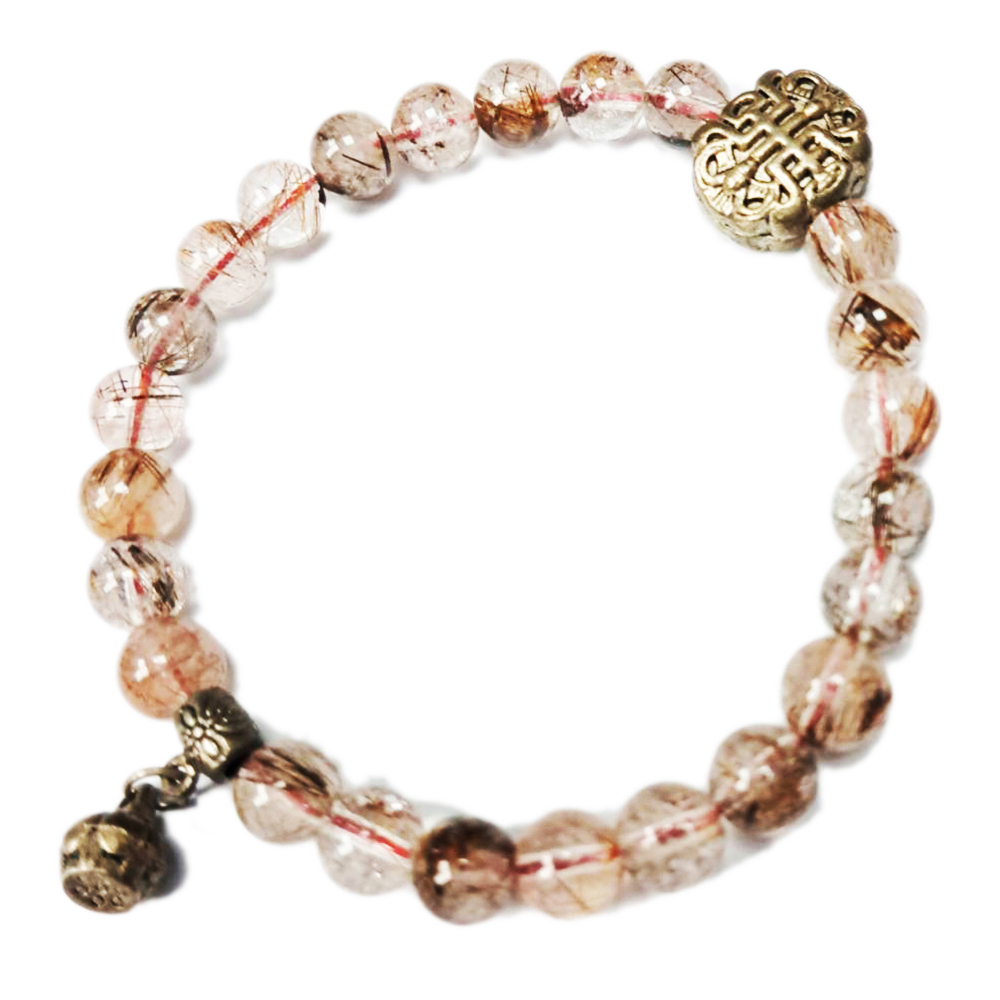 雙福{藏銀}+銅鈦晶手珠7mm【十方】135196