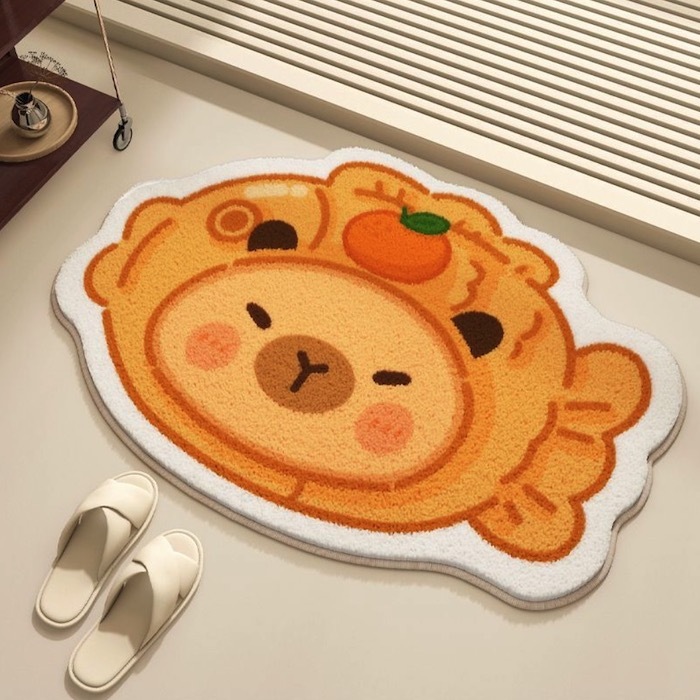 《52213》仿羊絨鯛魚燒地毯地墊