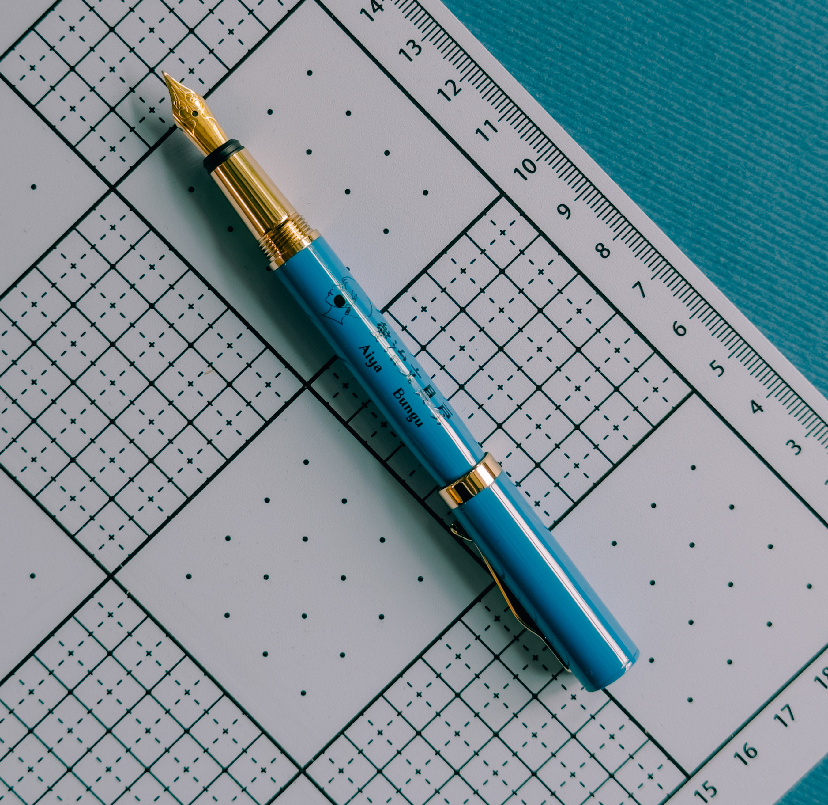 小寶藍 老派復古短鋼筆 ｜愛治文具房