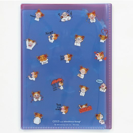 COCO-說話 6個口袋 A5資料夾｜日本Greeting Life