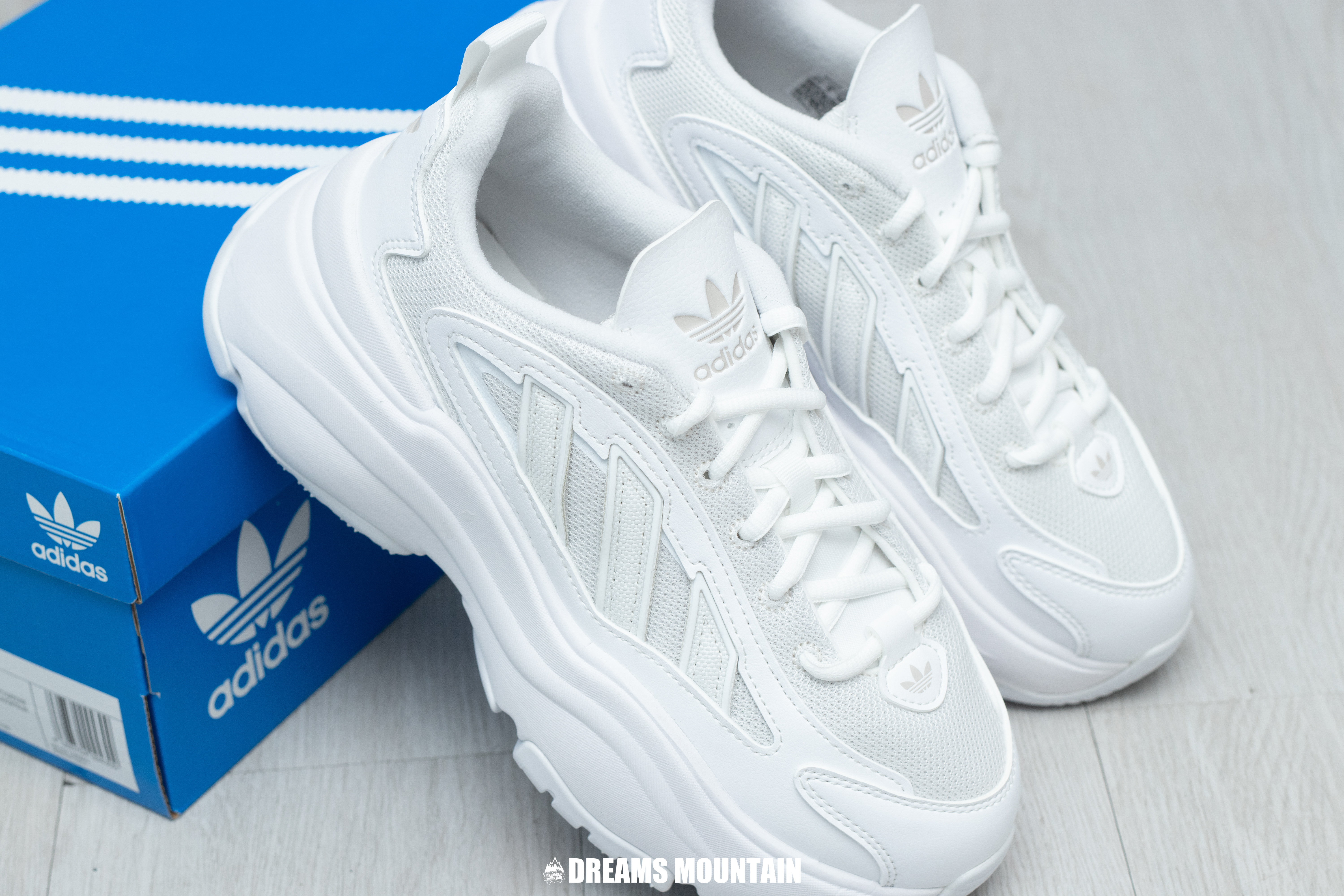 【預訂】ADIDAS ORIGINALS OZGAIA 全白"超厚底鞋"-WOMEN