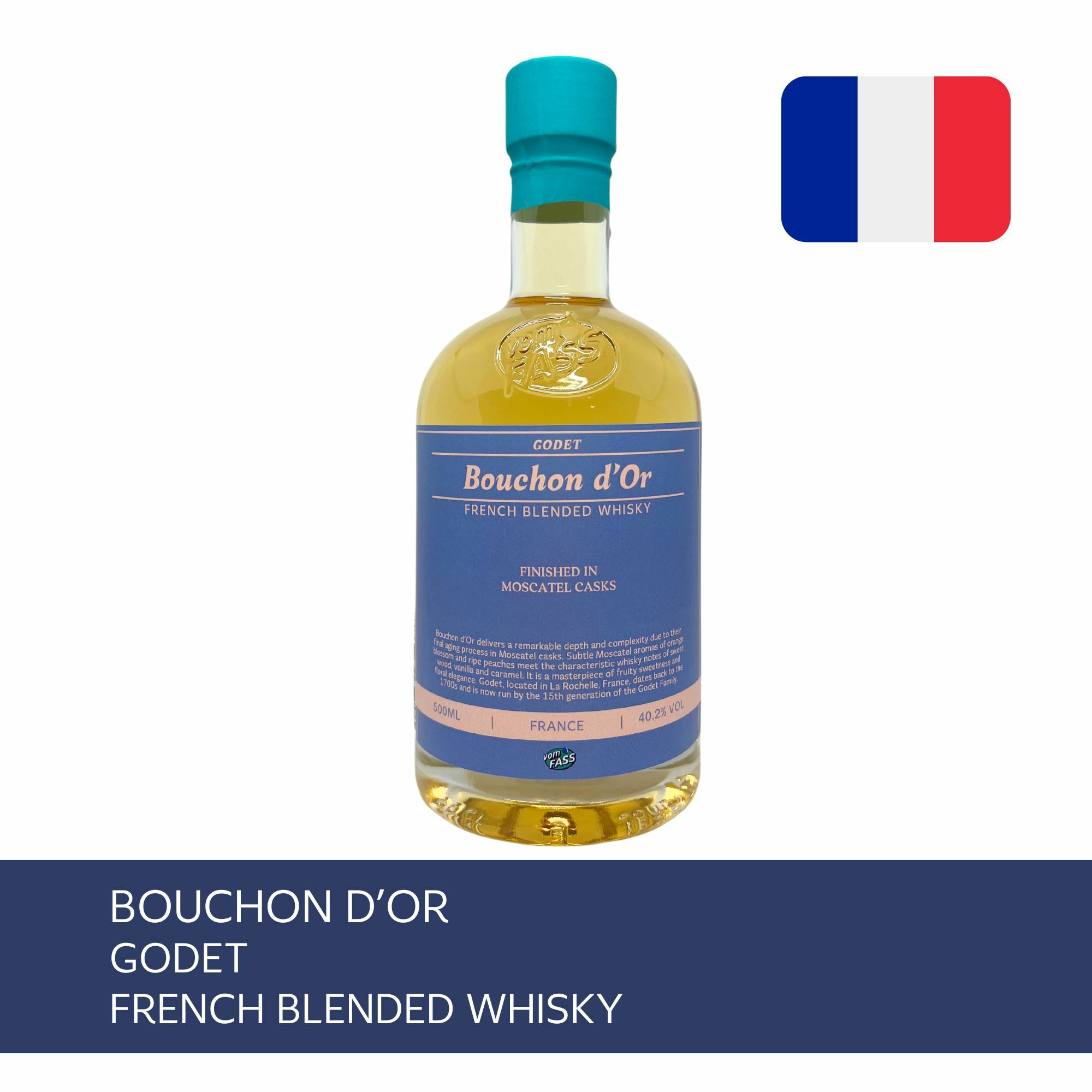 Bouchon d'Or, Godet, French Blended Whisky