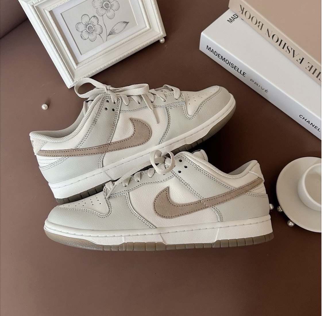 Nike Dunk Low 奶茶灰棕色 灰白色 奶茶棕 皮革 男女款 FJ4188-001/預購