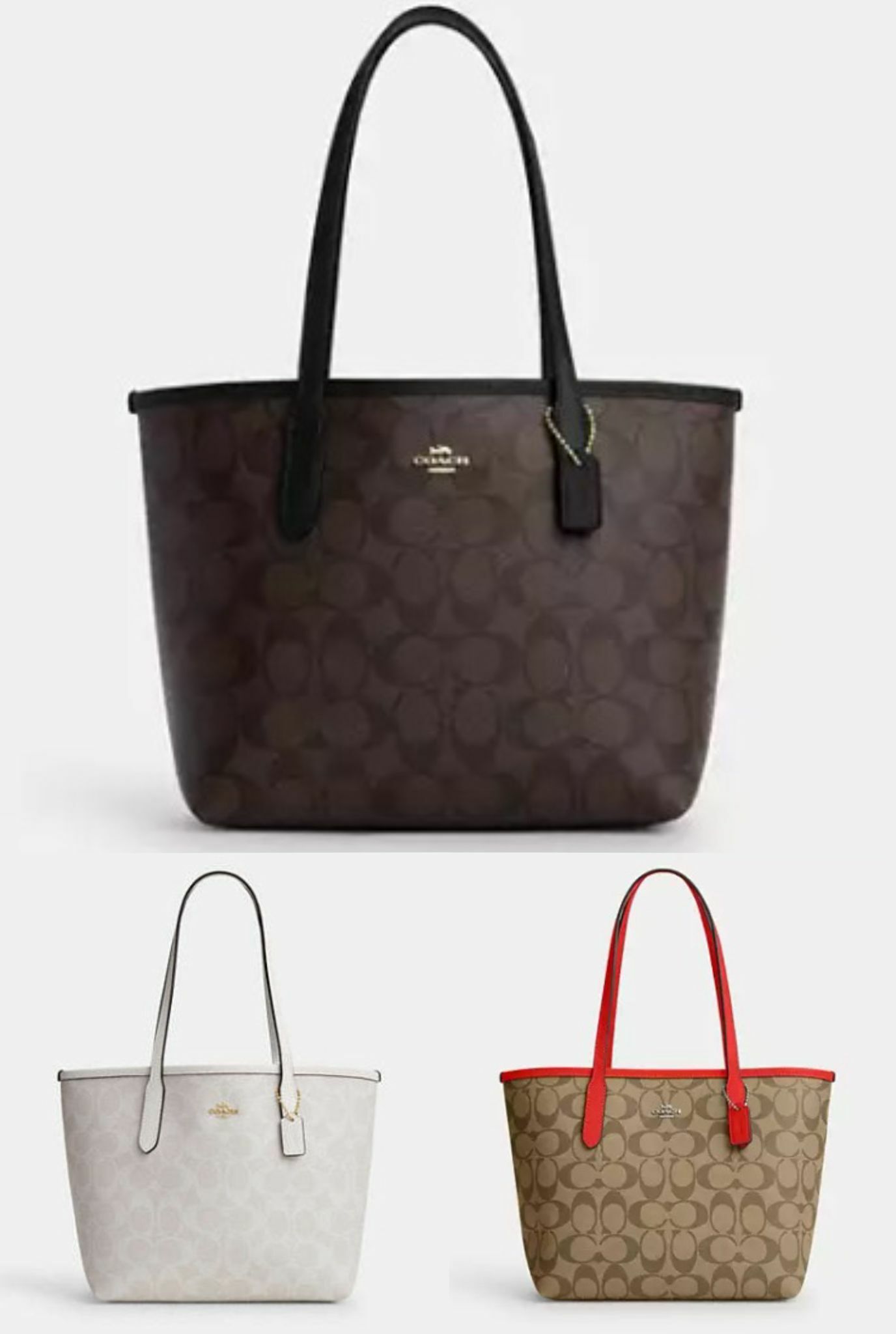 【預購】Coach F052207 Mini City Tote In Signature Canvas