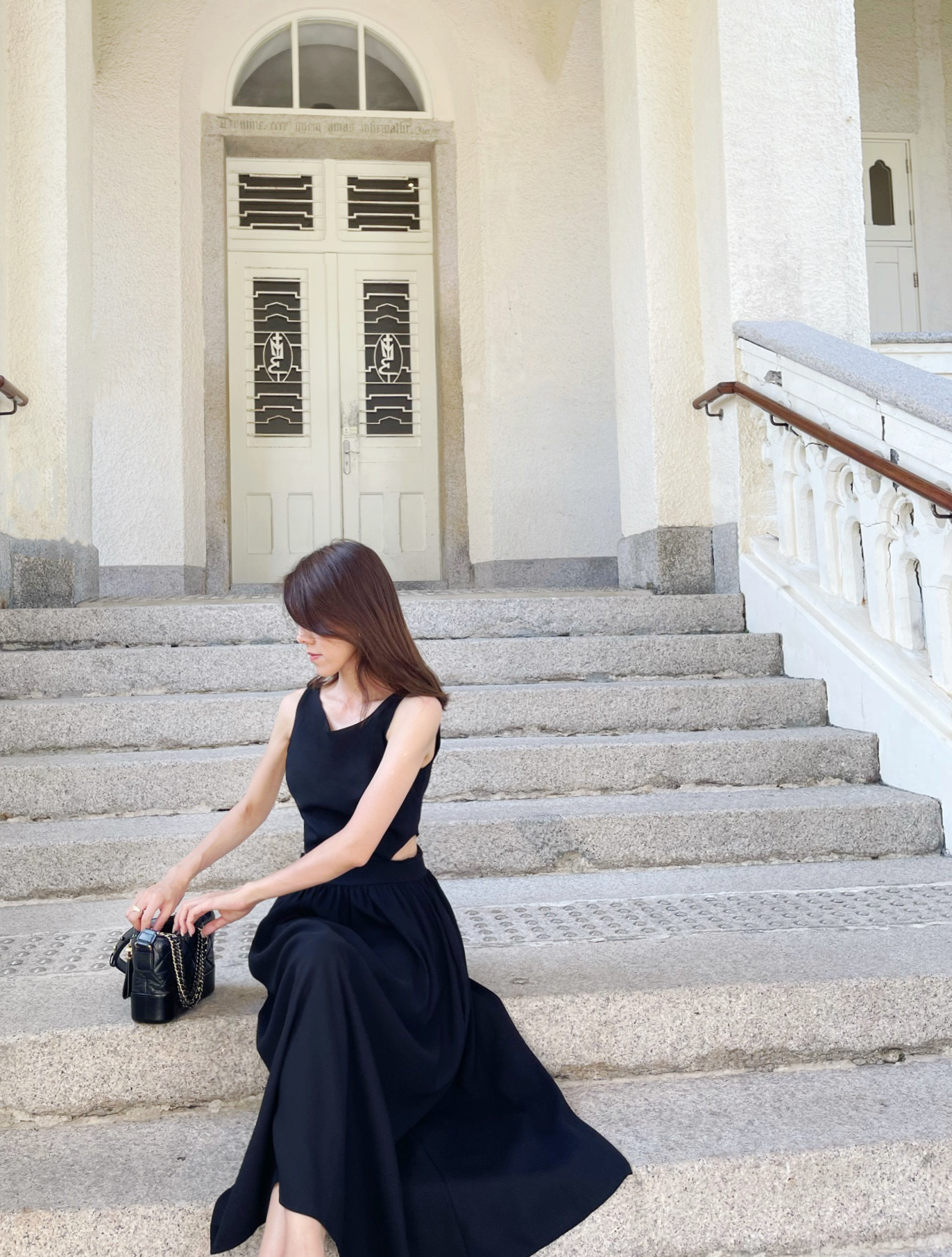 Cut Out Waist Sleeveless Dress_DS238L08