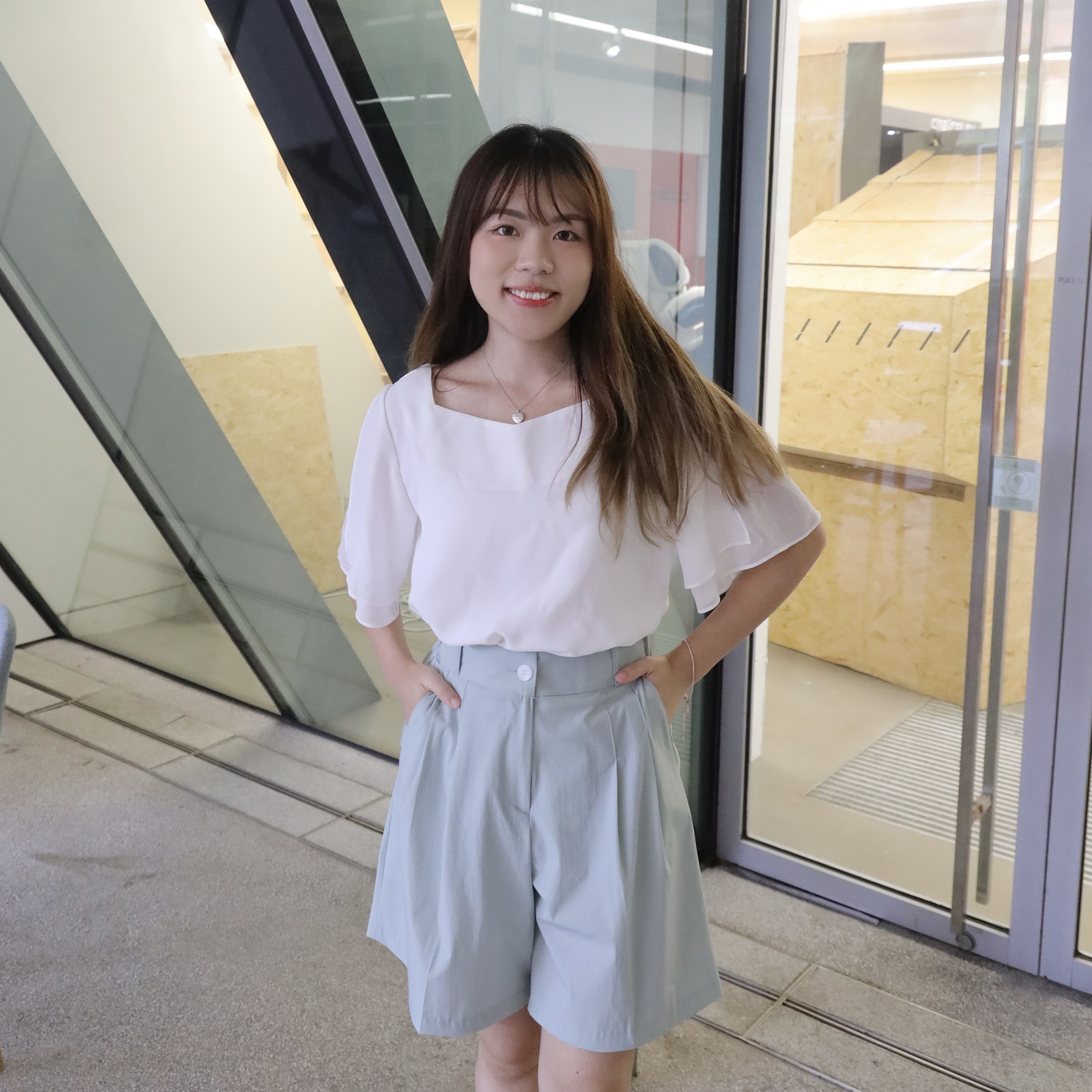 ||SR53|| 中性belt帶中長褲