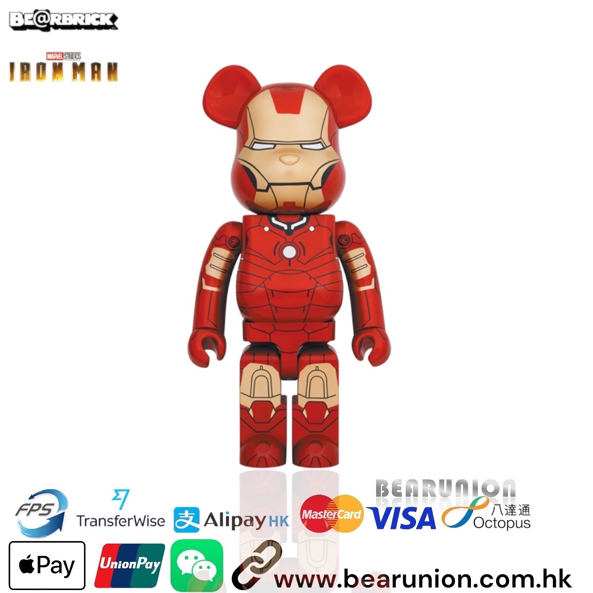 🥇現貨🥇Bearbrick 1000% IRON MAN MARK III
