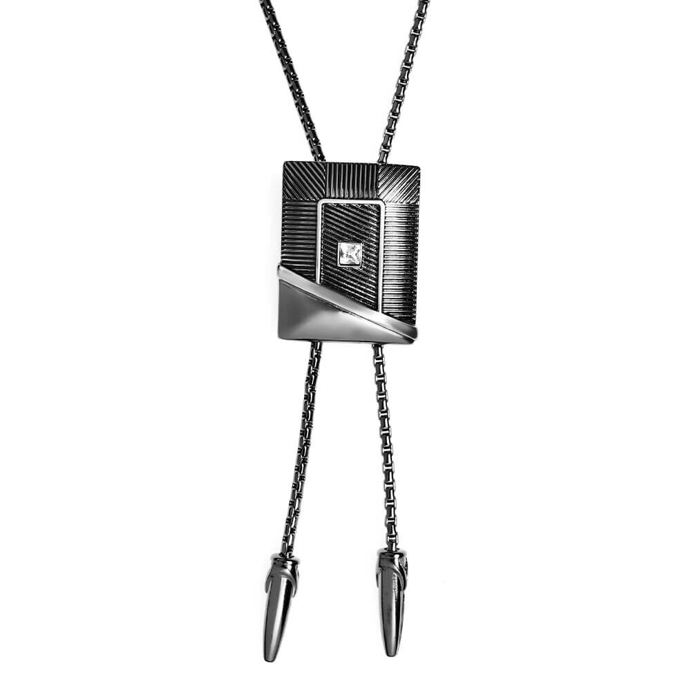 黑耀時尚 保羅領帶/Bolo Tie/美式領帶 - 新品