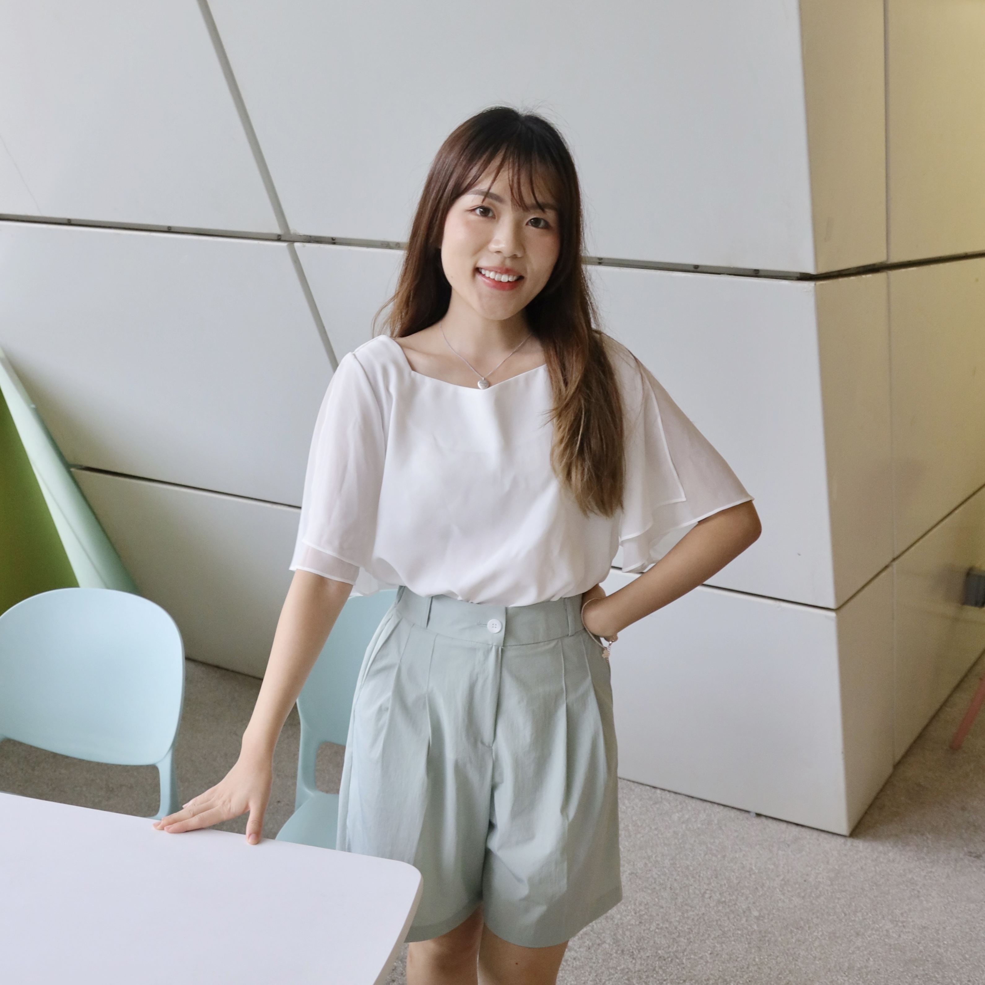 ||SR53|| 中性belt帶中長褲