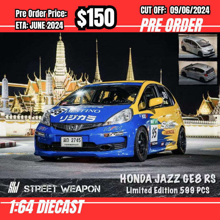PO-$150 * Street Weapon * 1:64 Jazz GE8 RS Spoon [OD23/05]