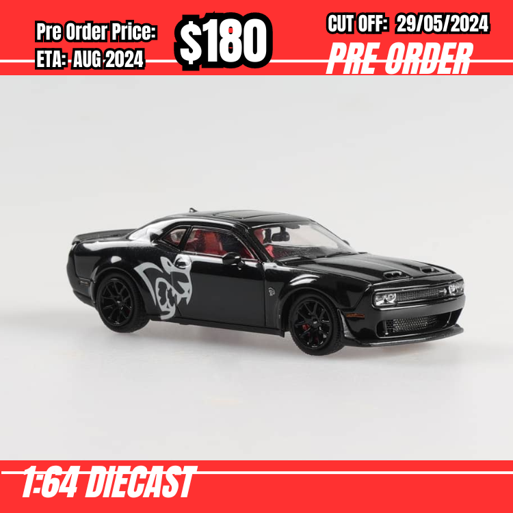 PO-$180 * Stance Hunter * 1:64 Challenger SRT Hellcat White Black Demon [OD23/05]