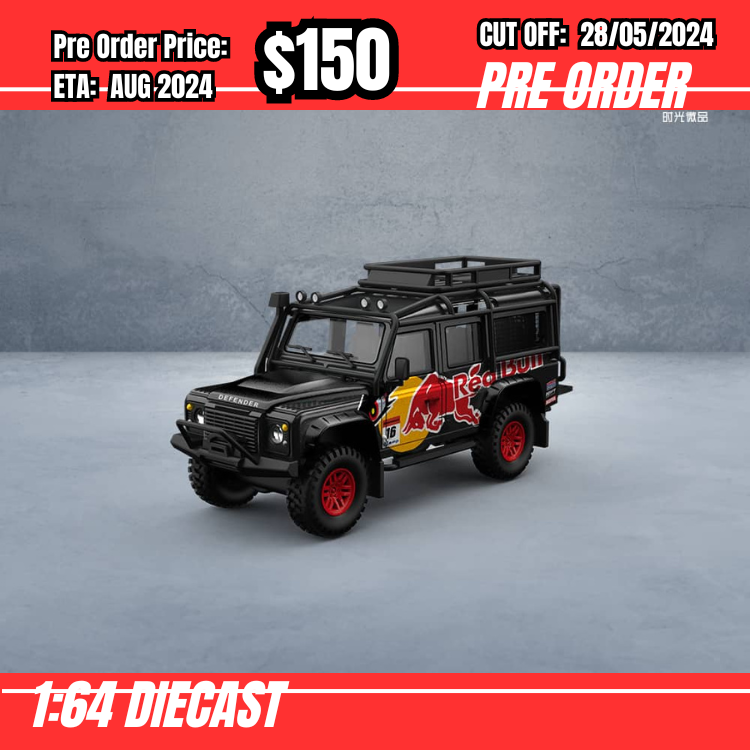 PO-$150 * Time Micro * 1:64 Defender 110 Red Bull [OD23/05]