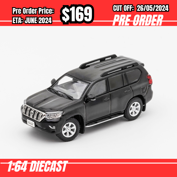 PO-$169 * GCD * 1:64 Toyota Prado 150 - Black(LHD) [OD23/05]