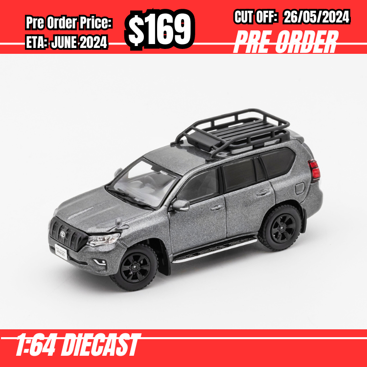 PO-$169 * GCD * 1:64 Toyota Prado 150 - Grey(LHD) [OD23/05]