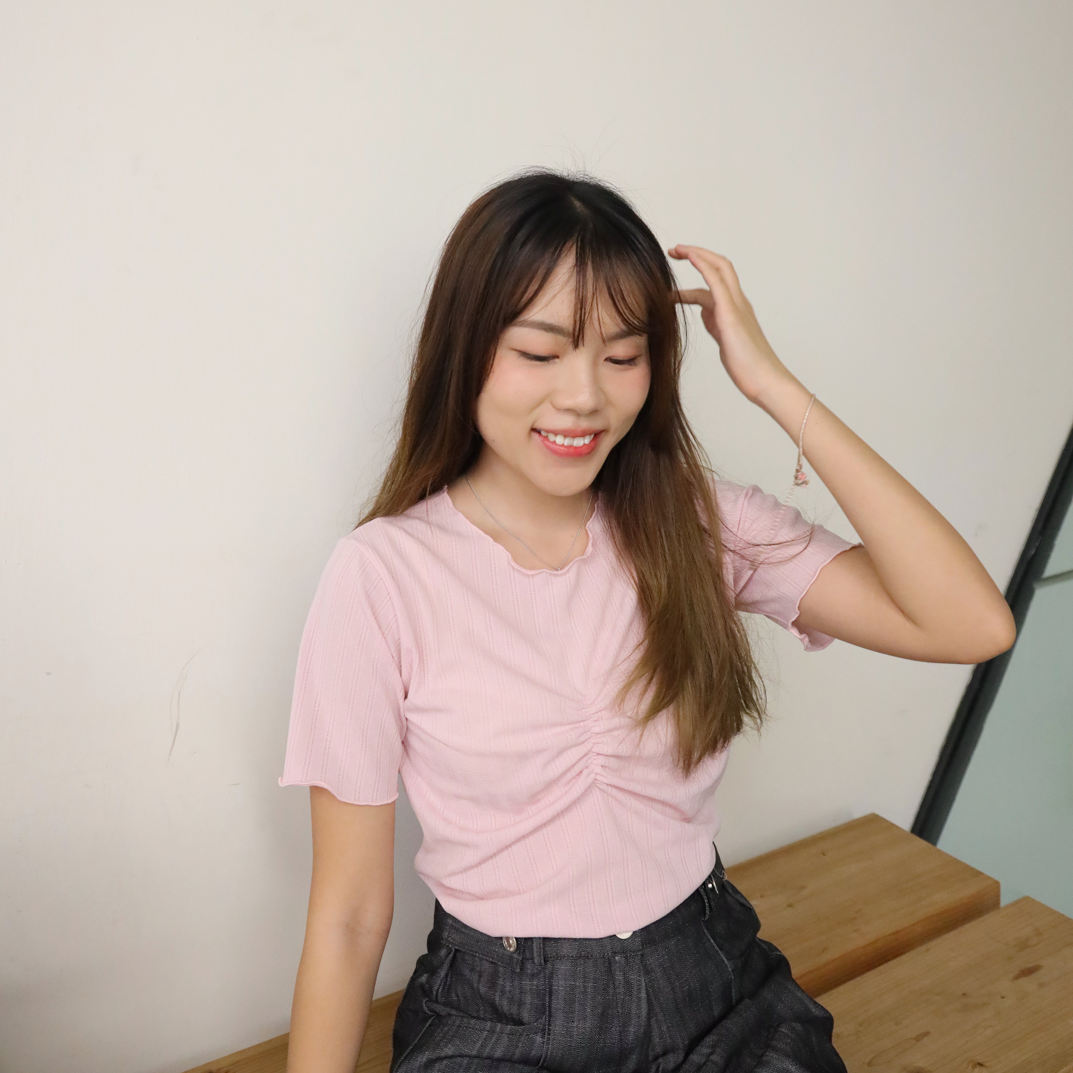 ||TOP494|| 波浪邊抓胸款BASIC TOP