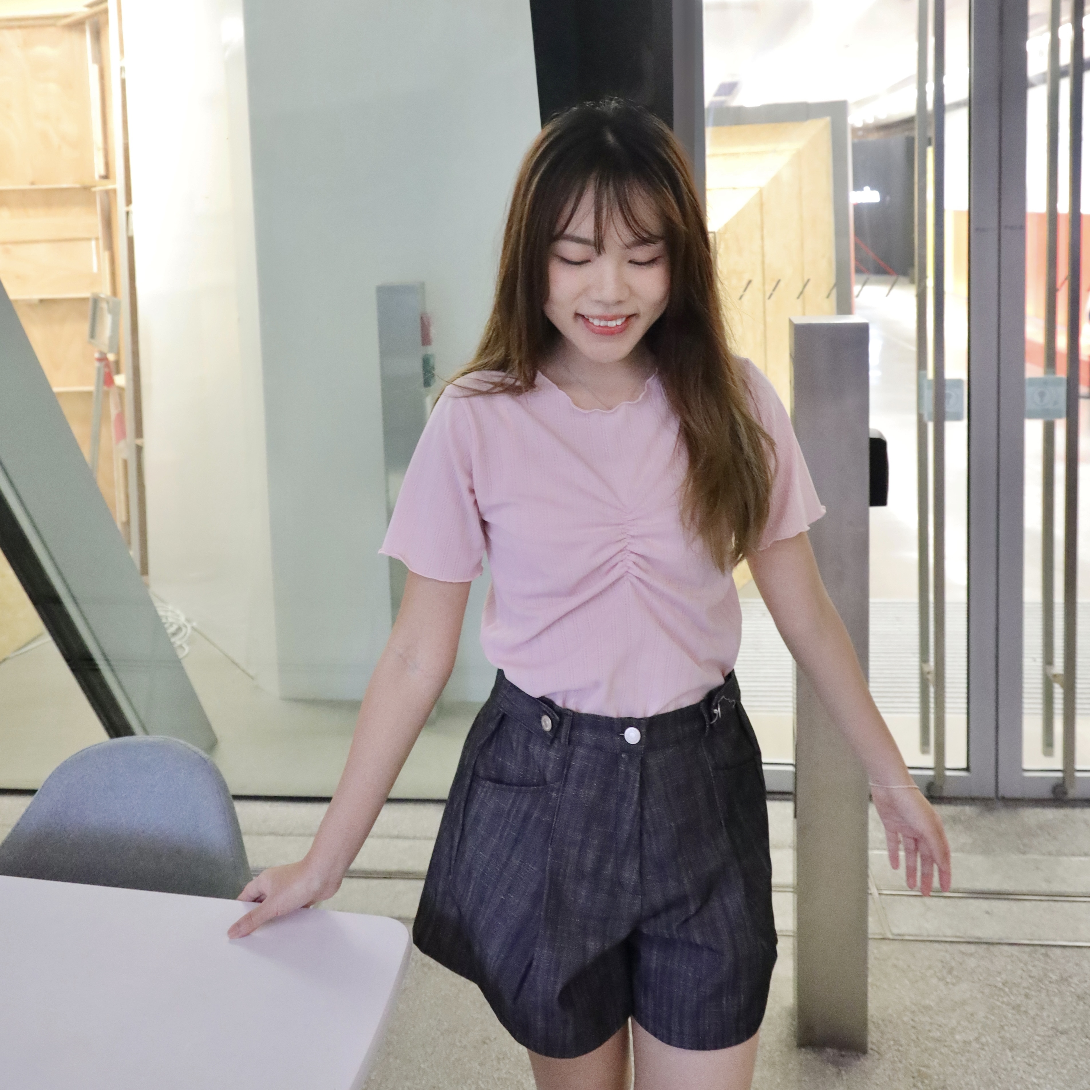 ||TOP494|| 波浪邊抓胸款BASIC TOP