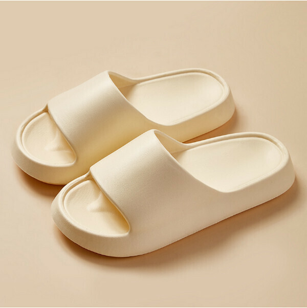 New [Special Offer] EVA soft-soled home thick-soled sandals (beige) size: 36/37) (suitable for foot length: 22.5-23.5CM)