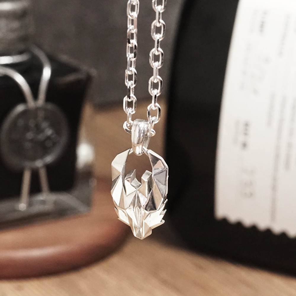 幾何龍 龍年 紀念銀墜 925純銀 項鍊墜子