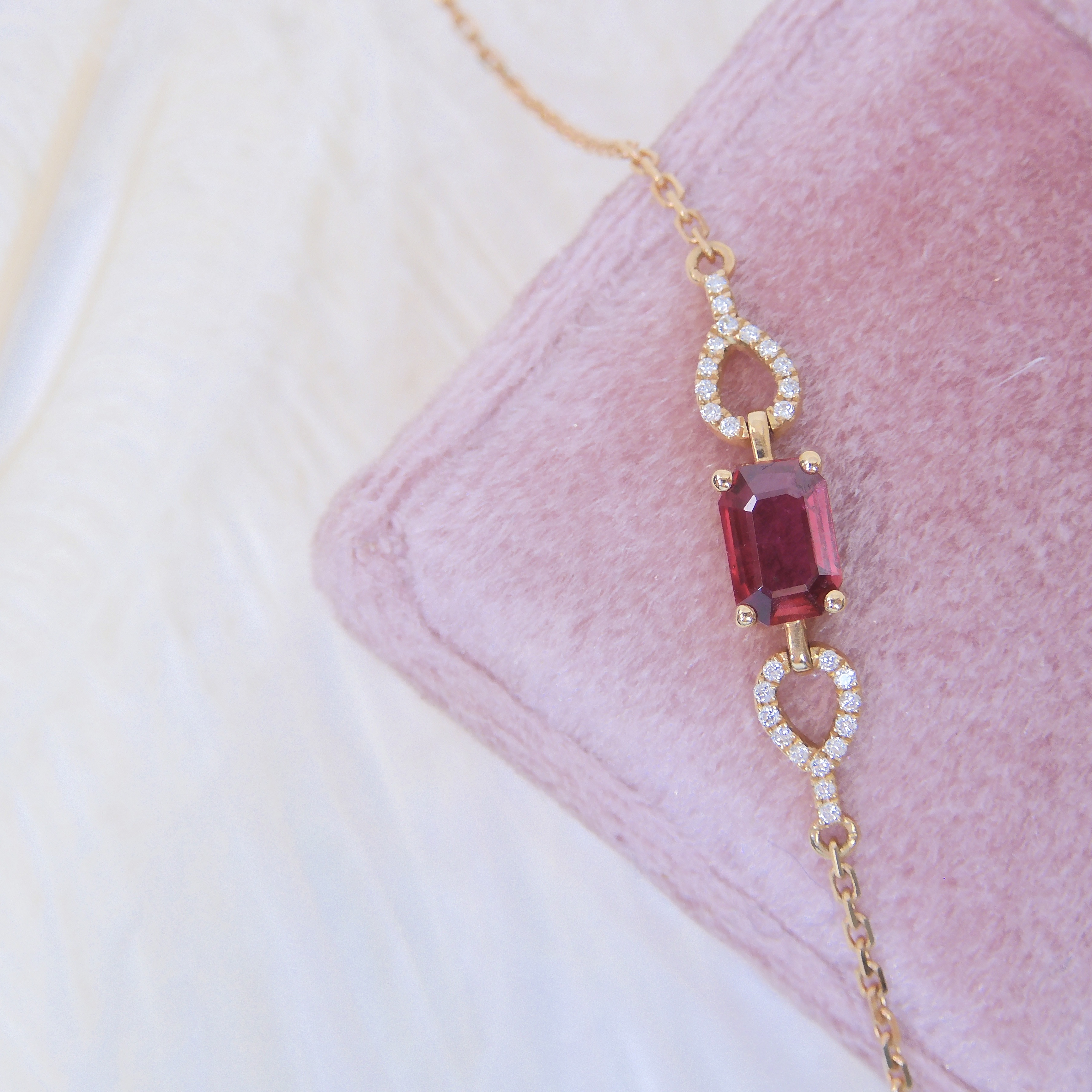 18K金 0.5ct 紅寶石手鏈