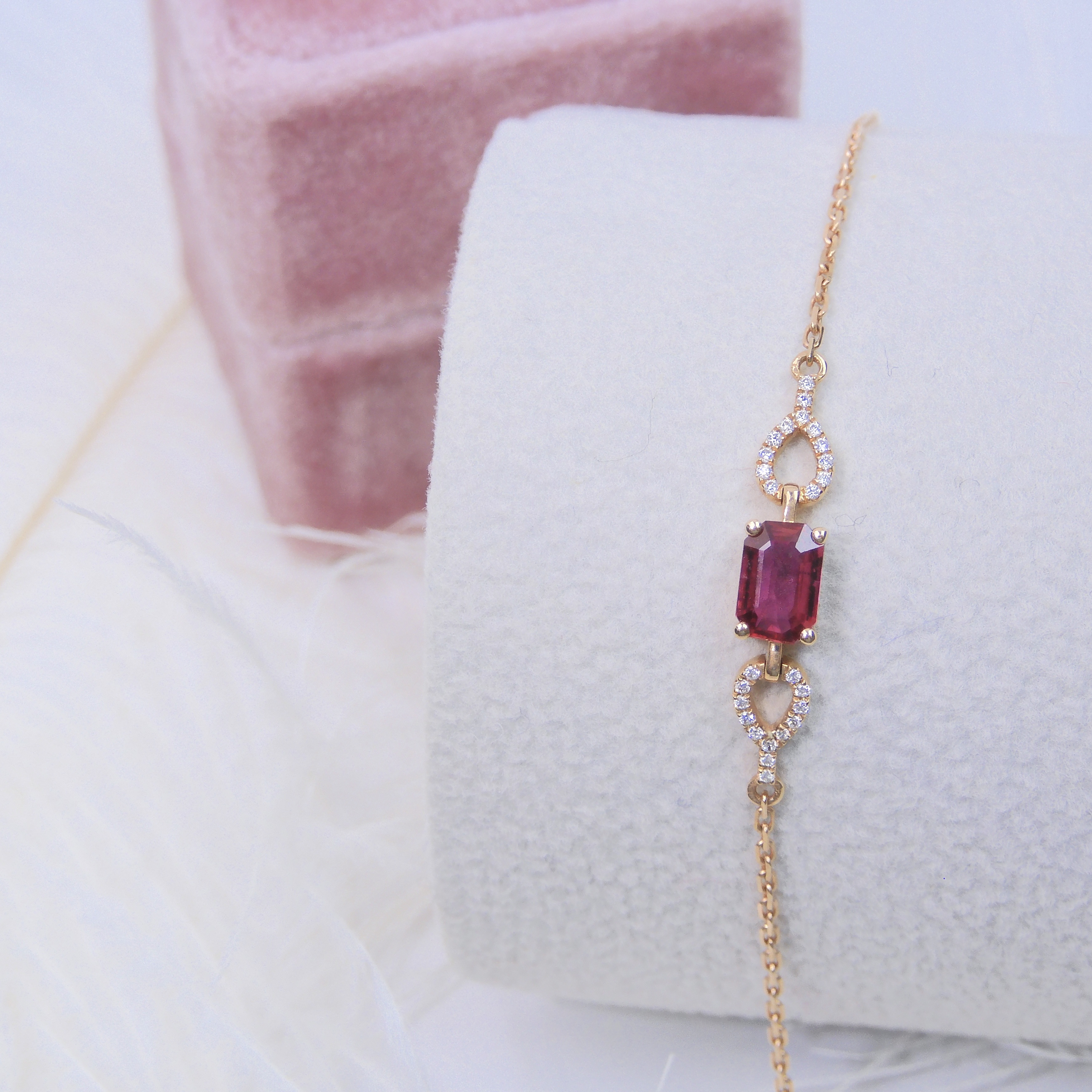 18K金 0.5ct 紅寶石手鏈