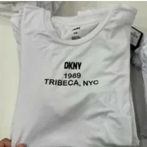 [S] DKNY NEIGHBORHOOD SOUVENIR TEE TRIBECA,WHITE, B3360744-WHT (SD865)