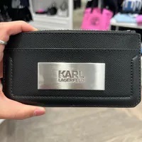 [S] KARL LAGERFELD 24UW3205 K/MAU CARD HOLDER,BLACK, 8720744862260 (SKL1044)