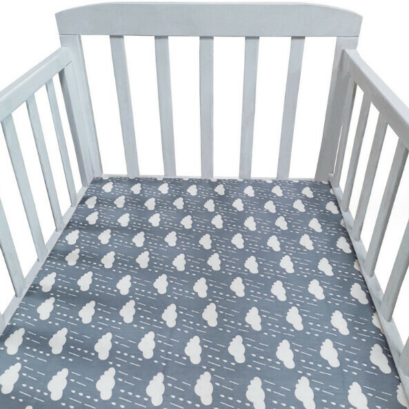 Popular crib printed and dyed Nordic style bedding sheets (NO1) (size: 115*65cm)