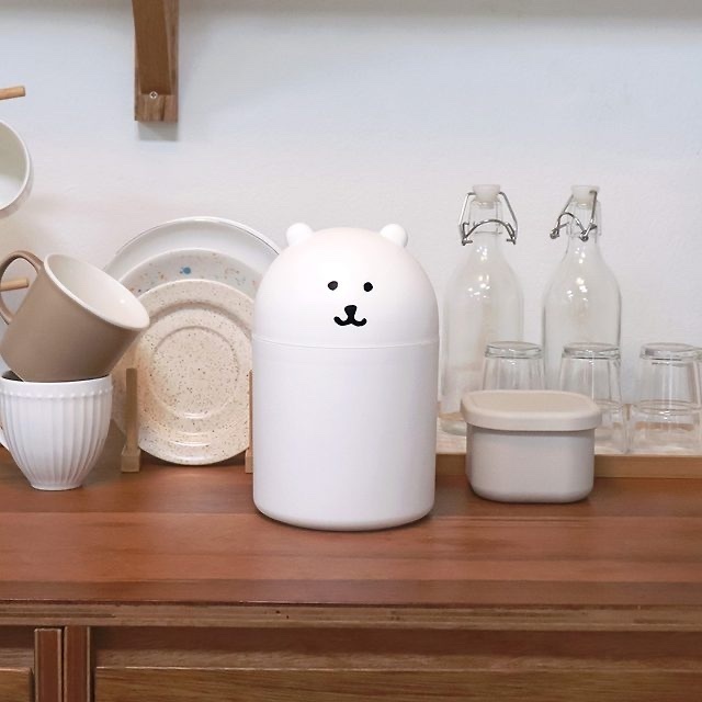 現貨｜韓國限定 白熊 迷你垃圾桶 Mini Trash Can